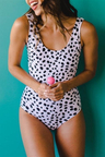 THE SCOOP ONE PIECE IN DOTTY DALMATIAN