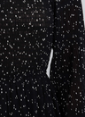Polka Dot Prient Ruffled Midi Dress