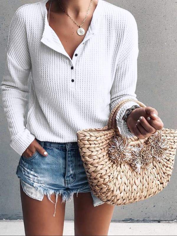 Women Long Sleeved Casual Pullover