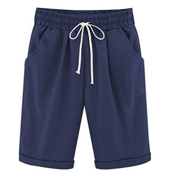 Plus Size pockets Casual Shorts