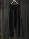 Wide Leg Solid Color Loose Elastic Waist Casual Pants