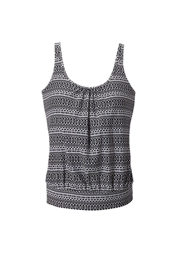 Mix Print Tankini Set Swimsuit