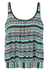 BLACK & MINT OVERSIZED TANKINI SET