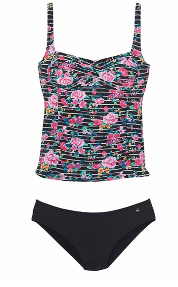 Floral Underwire Tankini Set