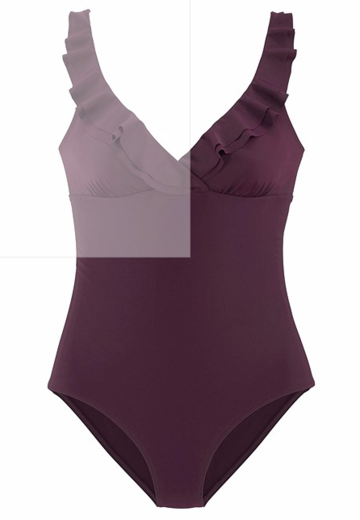 Ruffle Detail One-Piece——3 Colors Available