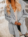 Sleeve Fuzzy Long Sleeve Sweet Pockets Cashmere Teddy Bear Coats