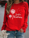 Dandelion Print Crew Neck Sweatshir