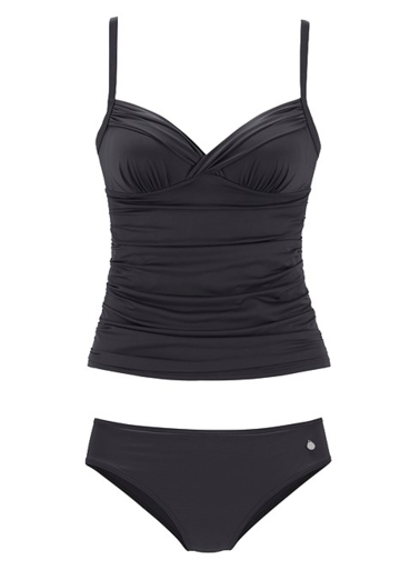 PURE COLOR TWIST TANKINI SET