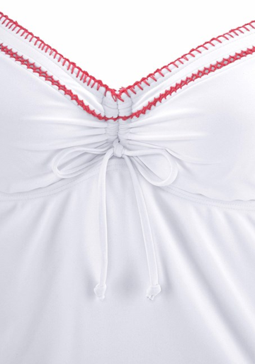 WHITE UNDERWIRE TANKINI SET