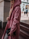 Women Long Cardigan Twist Knit