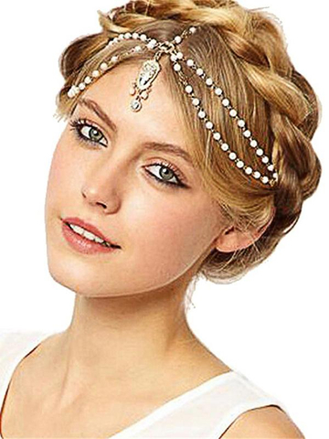 Pearl Pendant Hair Accessory