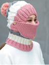 Bib Integrated Woolen Hat