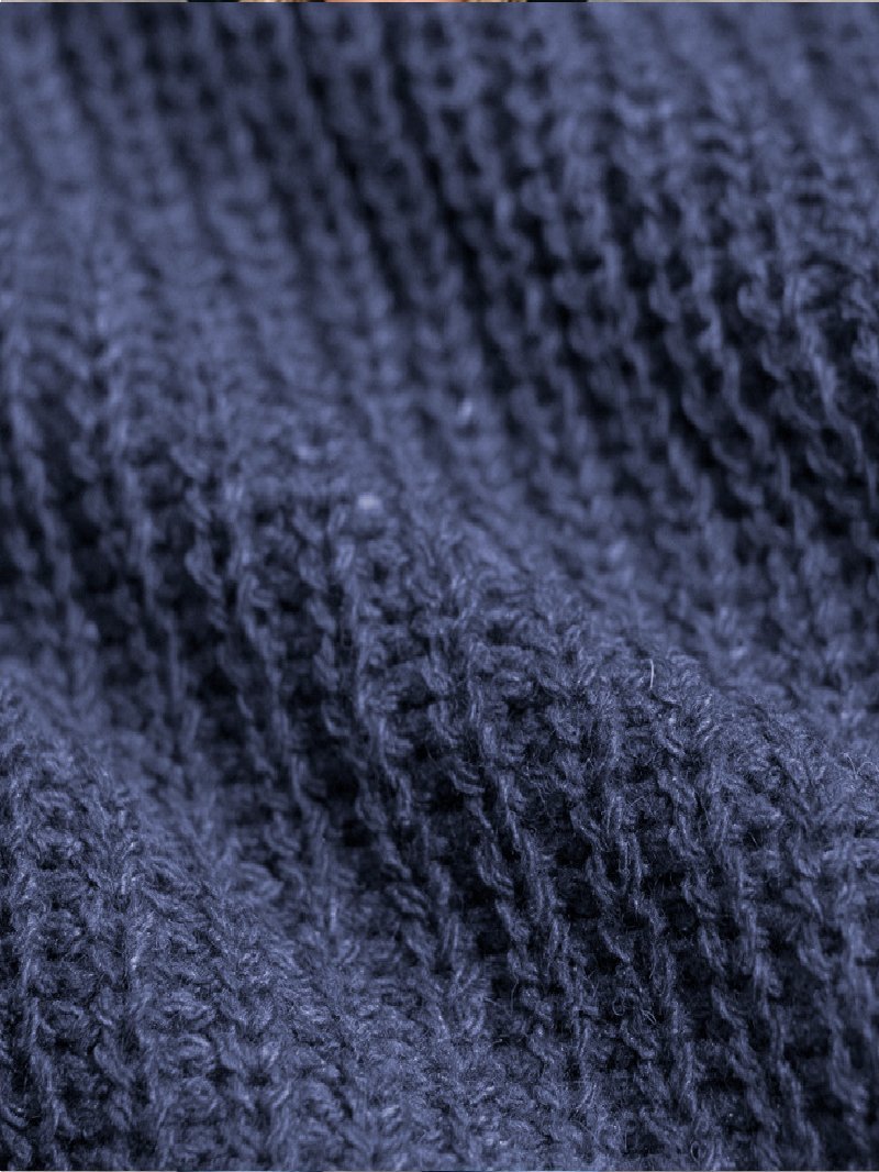 Autumn Fashion Petal Sleeve Casual Solid Color Knitted Sweater