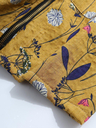 Floral Print Hooded Long Sleeve Pockets Vintage Coat