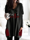 Women's Merry Christmas Print Dress