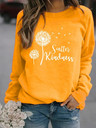 Dandelion Print Crew Neck Sweatshir