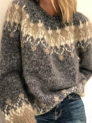 New Style Mohair Jacquard Sweater