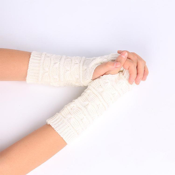 Knitted Warm Half-finger Computer Gloves