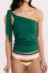 Forest One-Shoulder Tankini Set