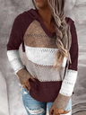 Hollow Out Knitted Hooded Sweater