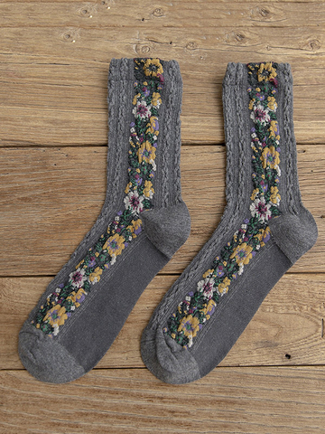 Women's Cute Flower All Season Socks