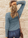 Crochet Sleeve Hem Top Shirts