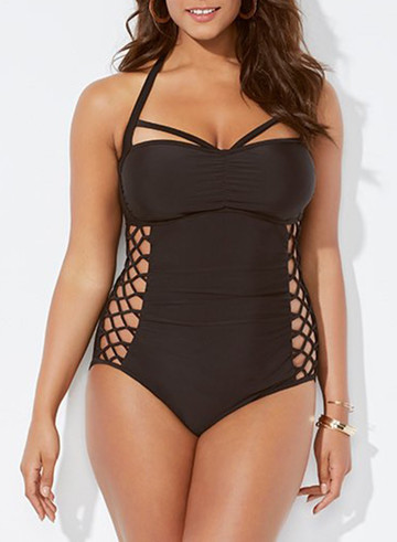 BOSS CUT OUT ONE PIECE SWIMSUIT