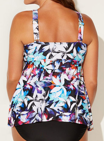 HYDE FLOWY PRINT TANKINI SET WITH BRA