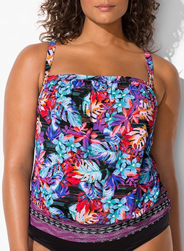 MAUI BANDEAU BLOUSON TANKINI SET