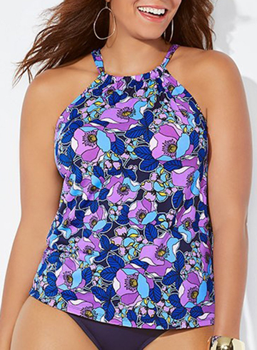 Blossom High Neck Tankini Set