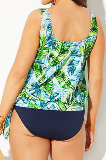 Siesta Key Side Tie Blouson Tankini Set