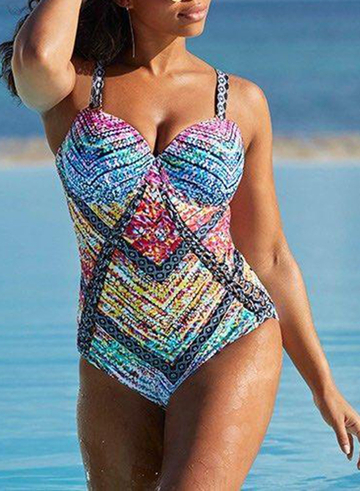 CUT OUT UNDERWIRE ONE PIECE SWIMSUIT