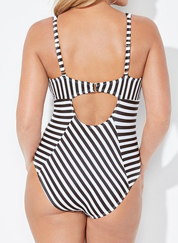 Edge Plunge One Piece Swimsuit