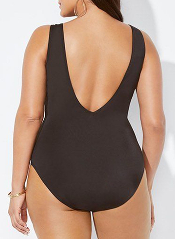 Verge Plunge Surplice One Piece Swimsuit