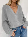 Casual Short Version V-Neck Cardigan