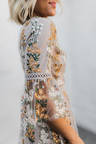 The Full Bloom Embroidered Floral Dress