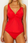 SUNSETS SCARLET FOREVER UNDERWIRE TANKINI SET