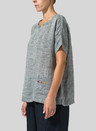 Vintage Linen Double-Sleeved Top