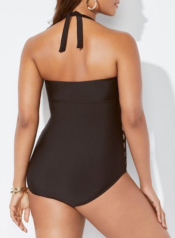 BOSS CUT OUT ONE PIECE SWIMSUIT