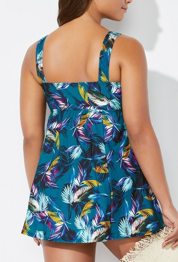 BAYSIDE TIE FRONT V-NECK SWIMDRESS