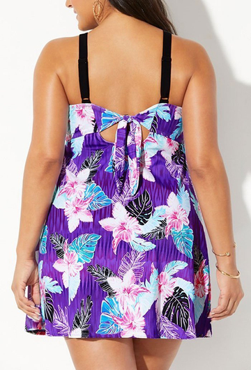 Aurora Tie-Back V-Neck Swimdress