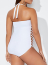 BOSS CUT OUT UNDERWIRE ONE PIECE SWIMSUIT